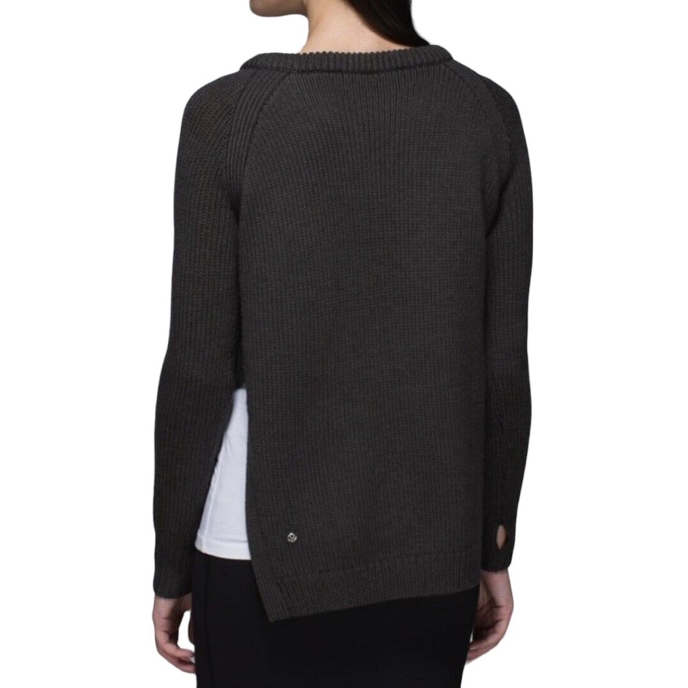 Lululemon Yin To You Crewneck Sweater Wool Dark Wren Lulu Casual Yoga - Picture 3 of 16